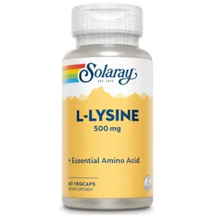 Solaray L-Lysine 500 mg 60 Vegetable Capsules