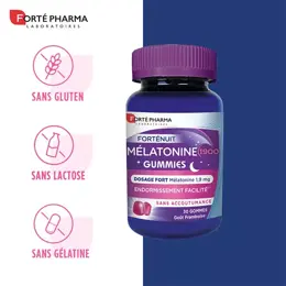 Forté Pharma FortéNuit Mélatonine 1900 Gummies Sommeil Rapide 30 gommes