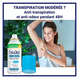 ETIAXIL Anti-transpirant Aisselles COMPRESSÉ Peaux Sensibles 100ml