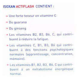 Isoxan Actiflash 28 comprimés effervescents