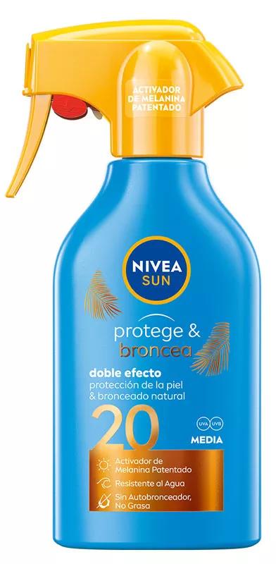 Spray Solaire Protect et Bronzage SPF20 Nivea Sun 300 ml