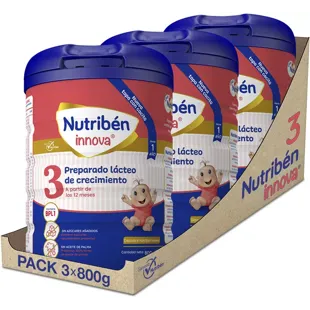 Nutribén Innova 3 Leche de Crecimiento 3x800 gr