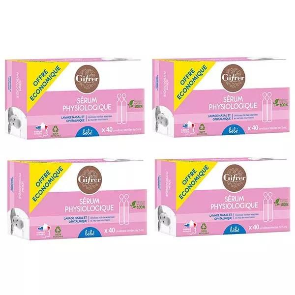 Gifrer Siero Fisiologico 5ml Lotto di 4 x 40 monodosi
