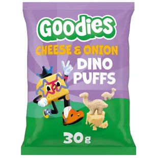 Goodies Snack Sabor Cheese&Onion Dinosaurio 30 gr