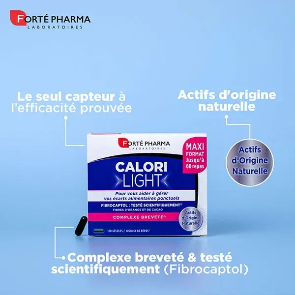 Forté Pharma CaloriLight 120 comprimés Lot de 2 jusqu'à 120 repas