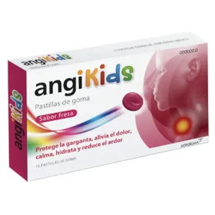 Angikids Strawberry Throat 15 Gummies