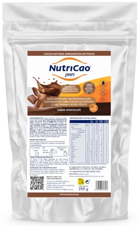 NutriCao JMFI Chocolat Naturel Enrichi en Cacao 250 gr