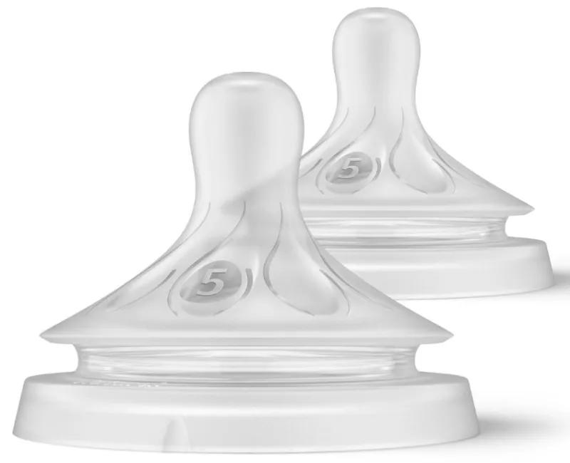 Avent Natural Response T5 Teats Ultrafast Flow +6m 2 units