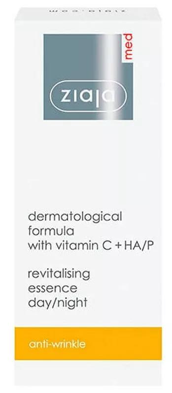 Ziaja Med Esencia Antiarrugas y Revitalizante Día y Noche Vitamina C y HA/P 30 ml