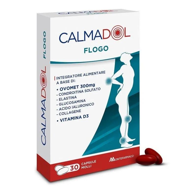 Calmadol Flogo Integratore per Dolori Articolazioni 30 Capsule Molli