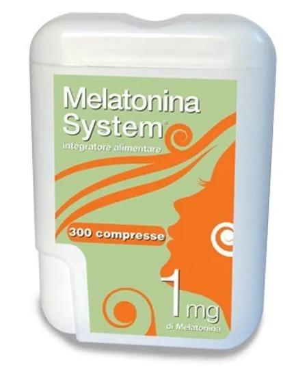 Melatonina System 1 MG per Jet Lag 300 Compresse