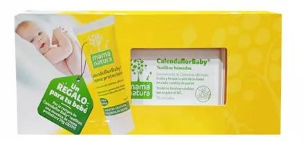 Mama Natura Calenduflor Babytücher 72 Einheiten + Geschenk-Schutzcreme 20 gr