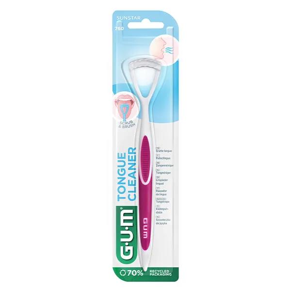 Gum Accesorios Raspador de Lengua Doble Acción