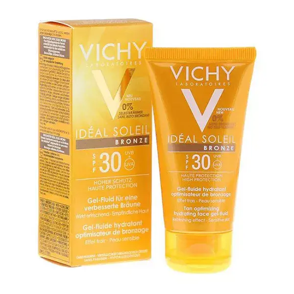 Crema hidratante de Vichy Ideal sol bronce Gel SPF30 50ml de fluido