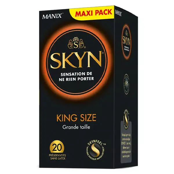 Skyn King Size Grande Taille 20 préservatifs