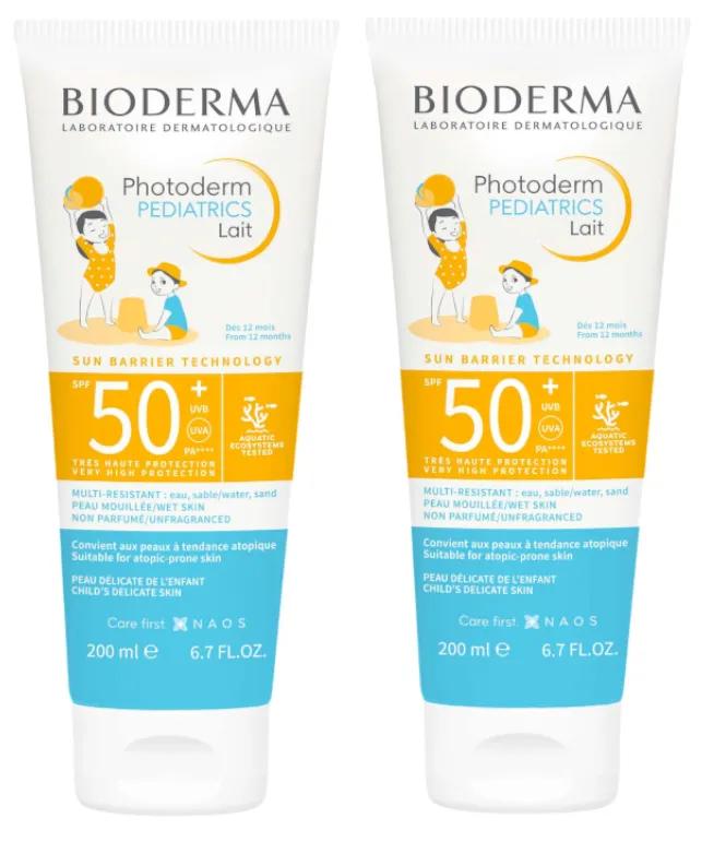 Bioderma Photoderm Pediatrics Lait SPF50+ 2x200 ml