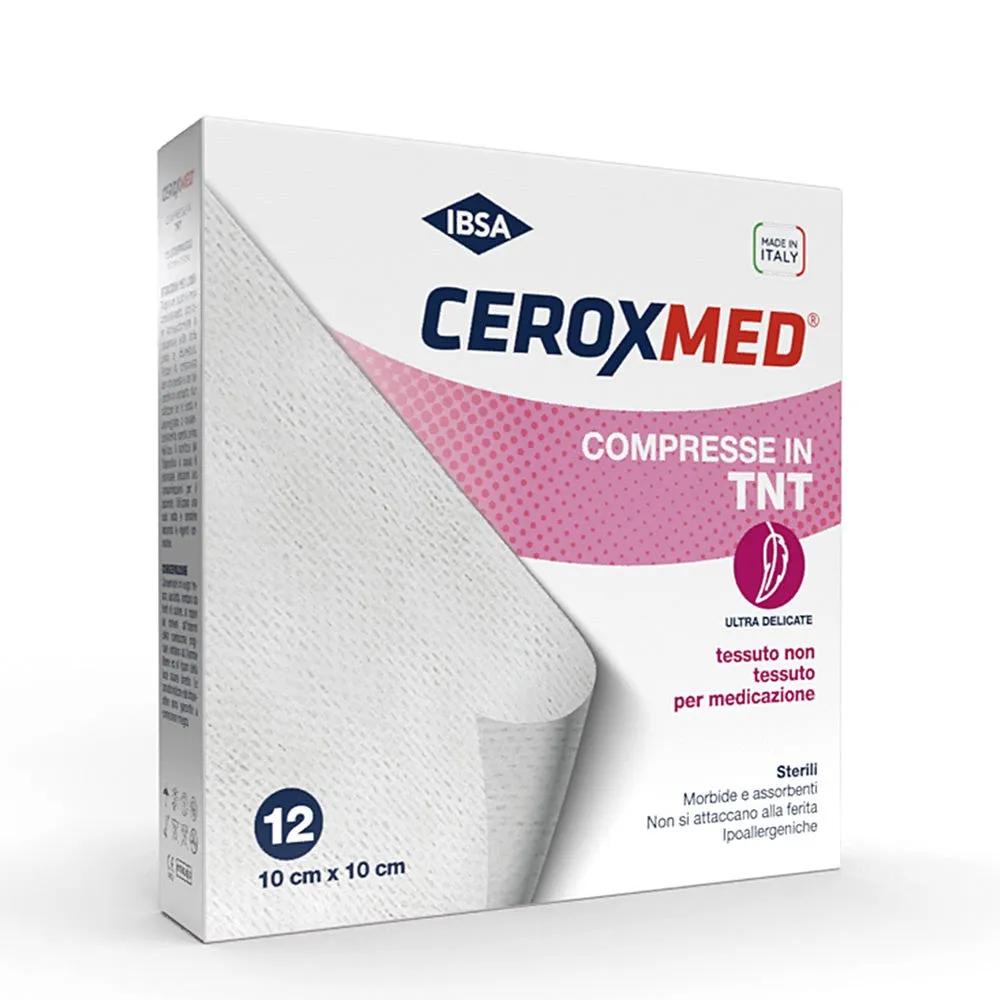 Ceroxmed Compresse di Garza Sterili TNT 10x10 cm 12 Pezzi