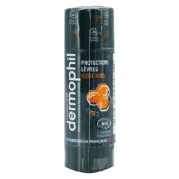 Dermophil Indien Stick Lèvres Protection Goût Miel Bio 4g