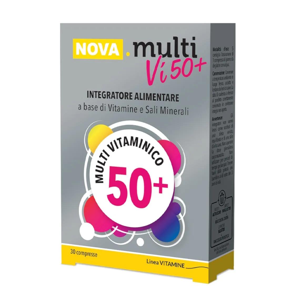 Nova MultiVí 50+ Integratore Multivitaminico e Multiminerale per Over 50+ 30 Compresse