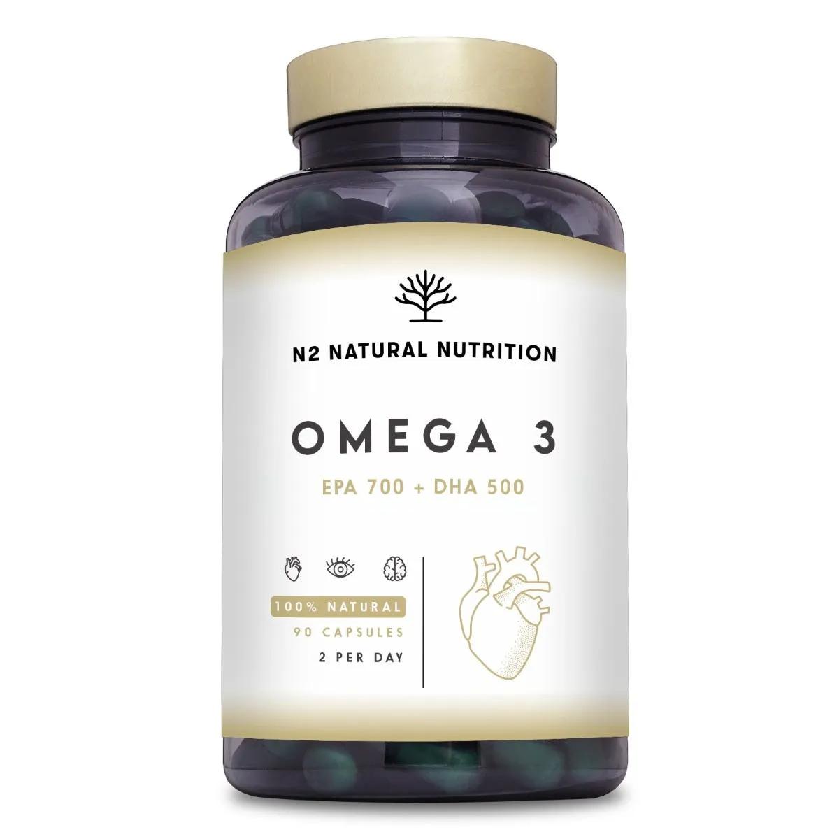 N2 Natural Nutrition Omega 3 Integratore Per Il Colesterolo 90 capsule