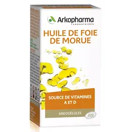 Arkopharma Arkogélules Huile de Foie de Morue 220 gélules