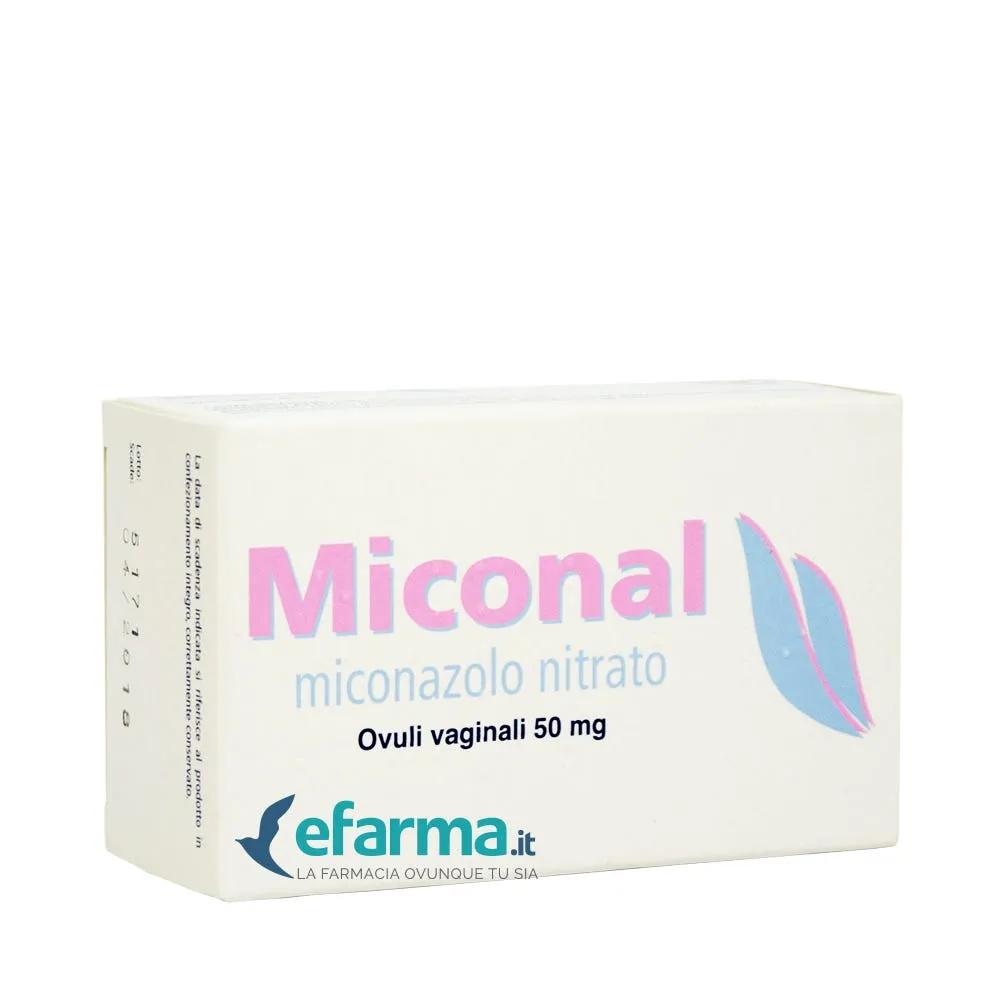 Miconal 50 Mg Miconazolo Antimicotico 15 Ovuli Vaginali