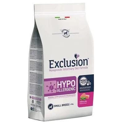 Exclusion Monoprotein Veterinary Diet Formula Hypoallergenic Crocchette Suino/Piselli Per Cani Taglia Piccola Sacco 2Kg