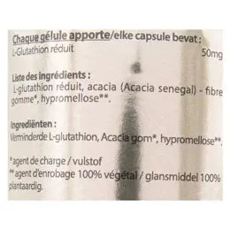 Vit'all+ L- Glutathion Réduit 50mg 60 gélules végétales