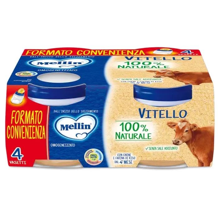 Mellin Omogeneizzato Vitello 100% Naturale 4x80g