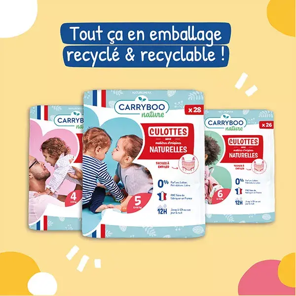 Carryboo Culotte Naturelle T5 1218kg 28 couches