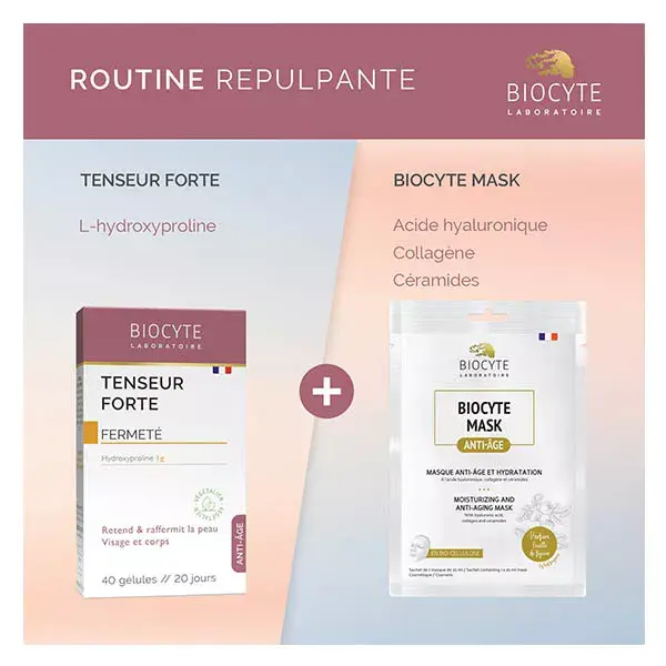 Biocyte Tenseur Forte Anti-Age Retend & Raffermit la Peau 40 gélules