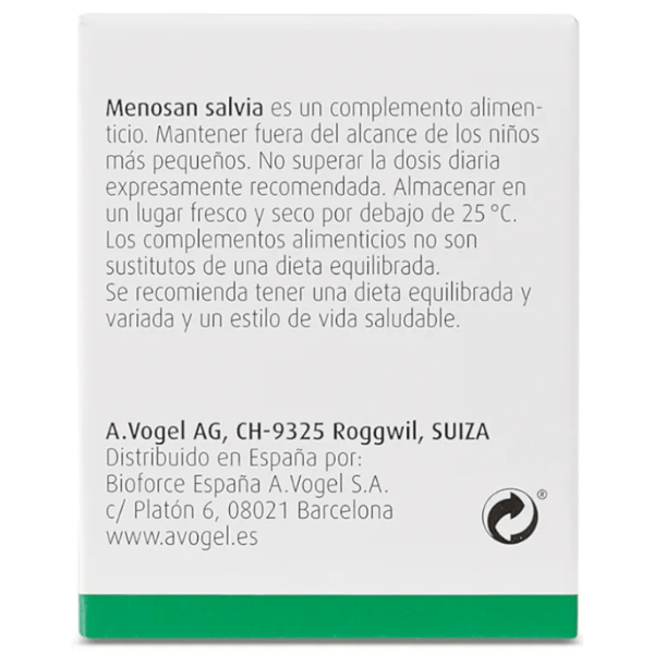 A.Vogel Menosan Salvia 30 Tablets