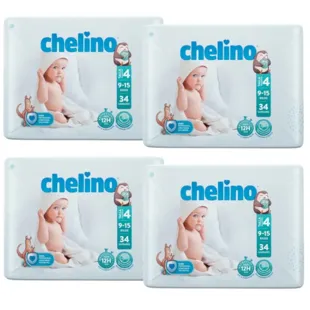 Chelino Diapers Size 4 (9-15 Kg) 4x34 units
