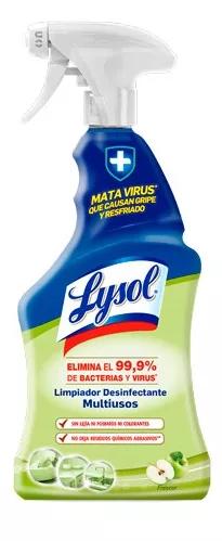 Lysol Limpiador Desinfectante Multiusos Frescor Manzana Spray 500 ml