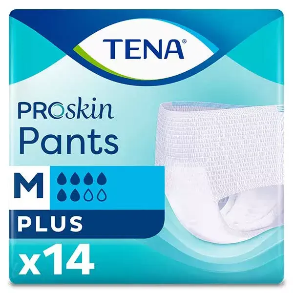 TENA Proskin Pants Sous-Vêtement Absorbant Plus Taille M 14 unités