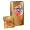 Durex Préservatifs Nude - 10 Préservatifs Extra Fins Sensation Peau Contre Peau