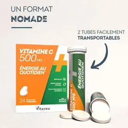 Vitavea Vitamine C 500mg Energie au quotidien 24 comprimés à croquer