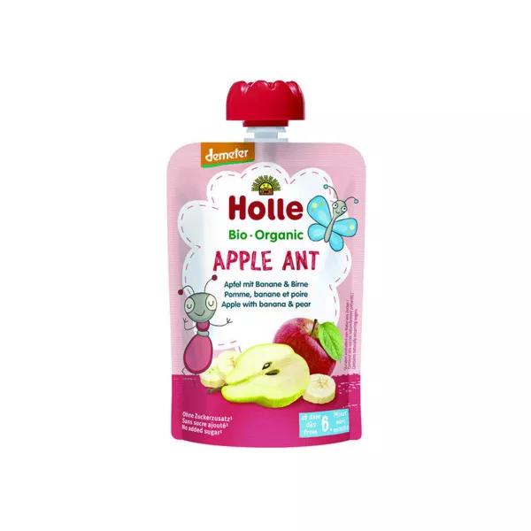 Holle Gourde Pouchy Manzana Banana Pera Bio +6m 100g