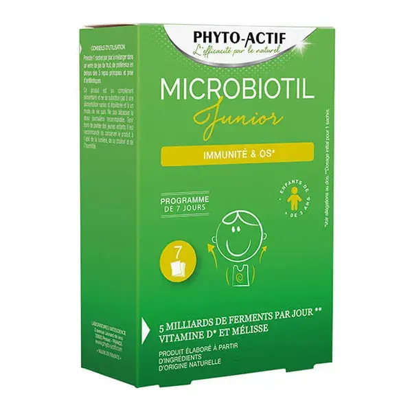 Phytoactif Probiotil Immunity, Bones + Digestion Junior 7 Sachets