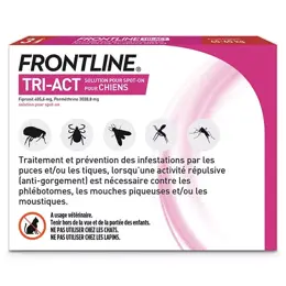 Frontline Tri-Act Chiens XL 40-60 kg 3 Pipettes