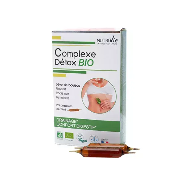 Nutrivie Complexe Détox Bio 20 ampoules