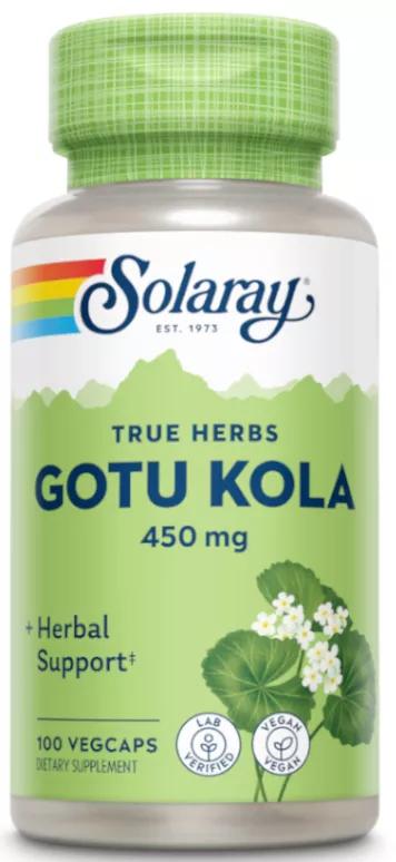 Solaray Gotu Kola 450 Mg 100 Cápsulas Vegetais