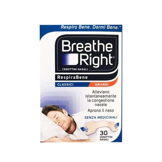 Breathe Right Cerotti Nasali Grandi 30 Pezzi