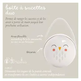 Suavinex Bonhomia Porte Sucette Duo Rose