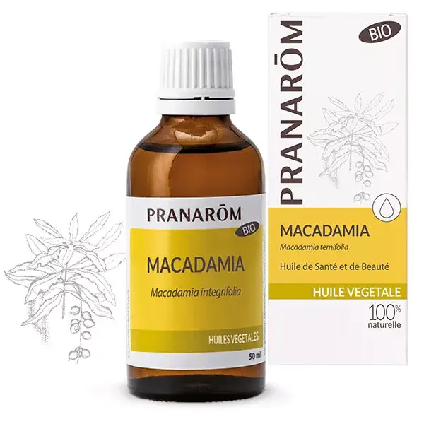 Pranarôm aceite vegetal de Macadamia orgánica 50ml