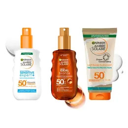 Garnier Ambre Solaire Ideal Bronze Huile Sublimatrice Protectrice SPF50 150ml