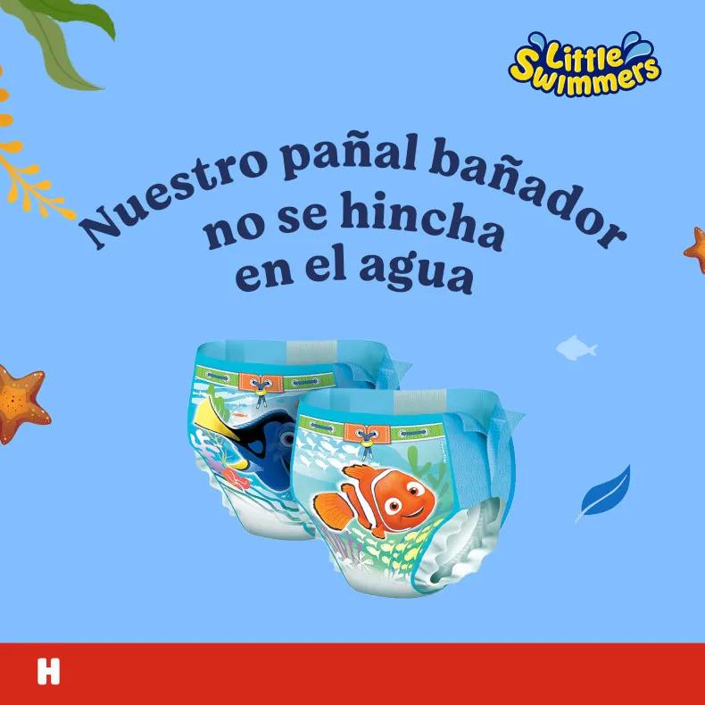 Huggies Little Swimmers – Pañales Para Agua | Talla 3/4 (7-15 Kg) | Paquete De 20 Unidades