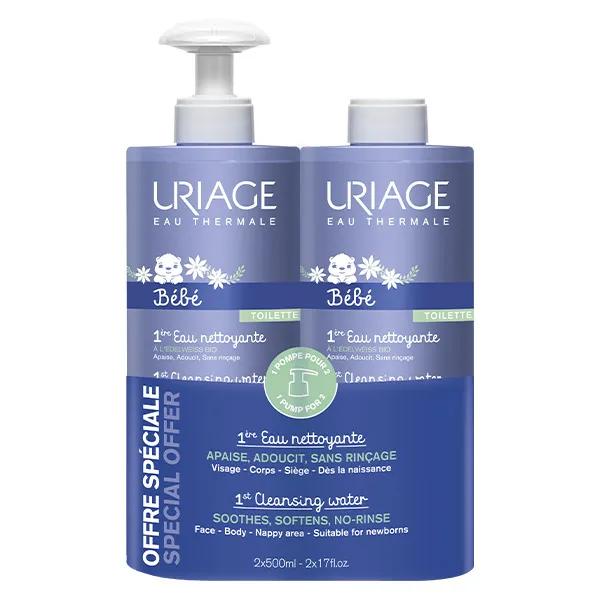 Uriage Baby Duo 1ª Agua Limpiadora 2x500ml