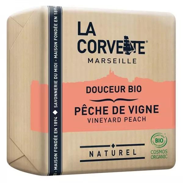 La Corvette Marseille Sapone Delicato Bio Pesca di Vigna 100g