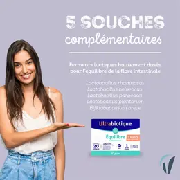 Vitavea Ultrabiotique Équilibre Flore Intestinale 2 mois + 1 mois Offert